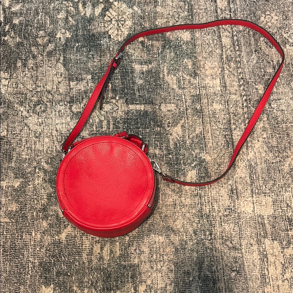 Red Leather Crossbody Bag